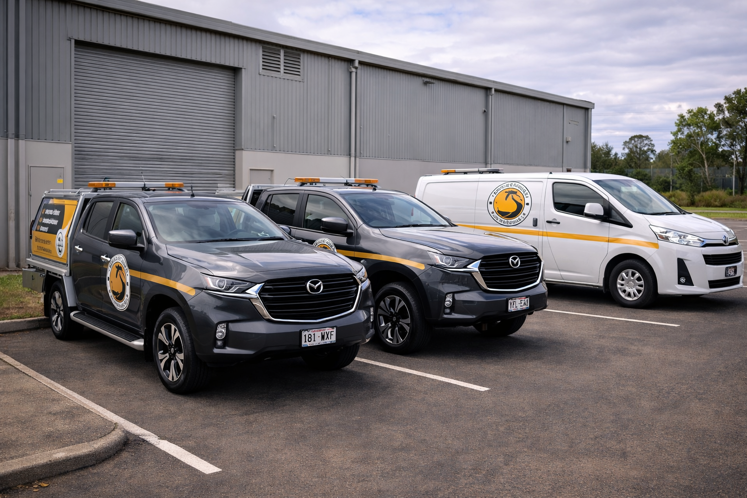 Tropical Palms Pest Management fleet vehicles in Cairns